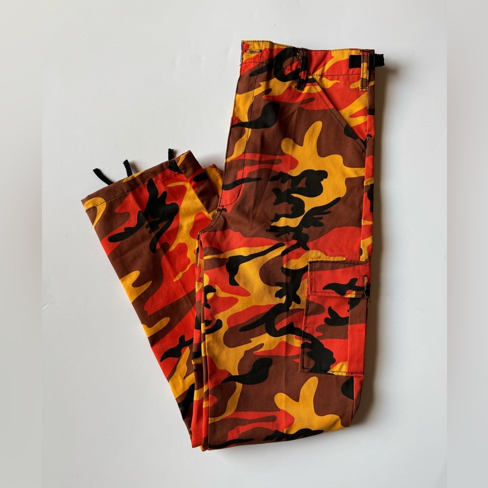 Vibrant Camouflage Straight Leg Pants